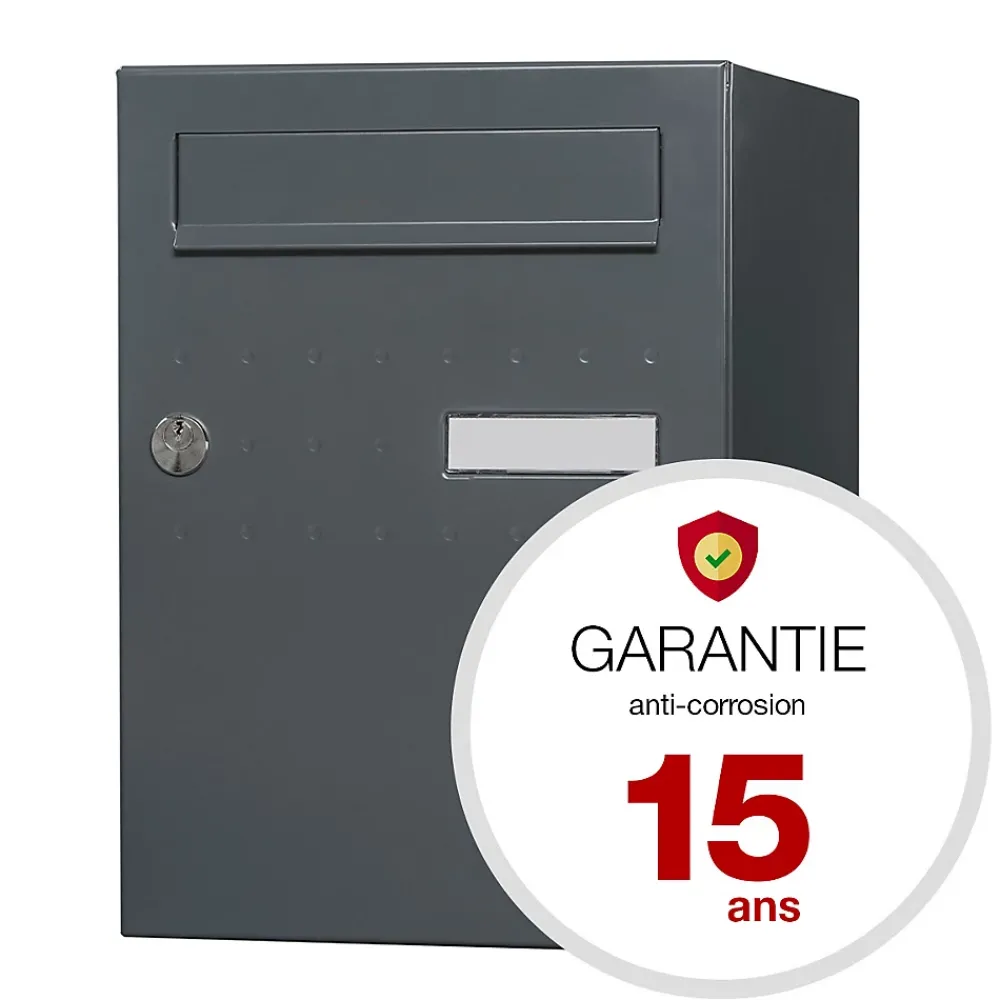 Renz Boîte À Colis-Boite à colis Eclipse 1 porte gris anthracite mat RAL 7016 M