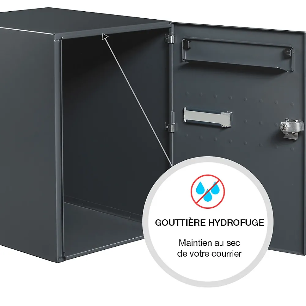 Renz Boîte À Colis-Boite à colis Eclipse 1 porte gris anthracite mat RAL 7016 M