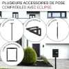 Renz Boite à colis Eclipse 1 porte noir mat RAL 9005 M