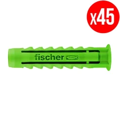 Fischer Kit De Chevilles-Boite De 45 Chevilles À Expansion Sx - Vert