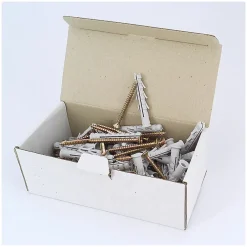 Lem Select Boite de 50 chevilles Nylon Polyamide avec vis 8x60mm