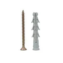 Lem Select Boite de 50 chevilles Nylon Polyamide avec vis 8x60mm