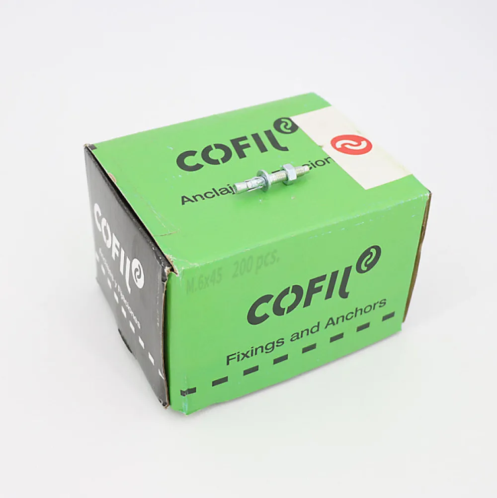 Lem Select Boite de 200 Goujons d'ancrage métallique M.6x45mm