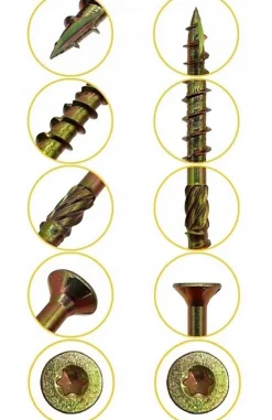 Domax Vis Pour Métal-BOITE 5kg - 2855 VIS À TÊTE FRAISÉE 4 x 30, EMPREINTE TORX