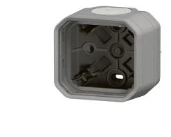 Legrand Interrupteur Étanche-Boitier saillie simple Plexo™ gris composable
