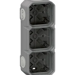 Legrand Boitier étanche saillie - Plexo - - 3 postes - 5 embouts