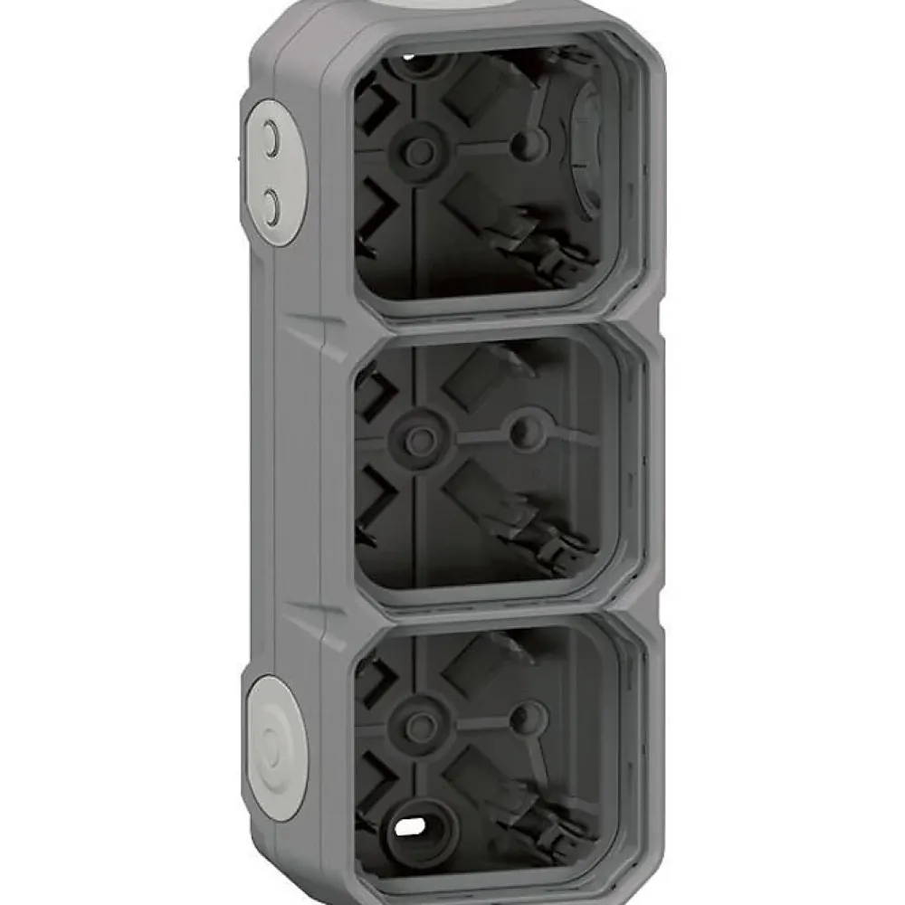 Legrand Boitier étanche saillie - Plexo - - 3 postes - 5 embouts