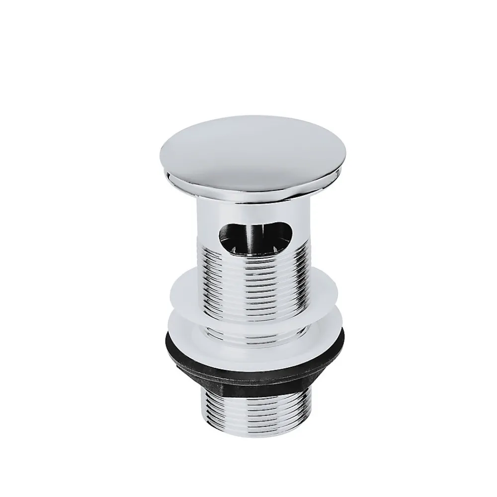 Flomasta Bonde chromée quick-clac avec trop-plein 100mm pour vasque