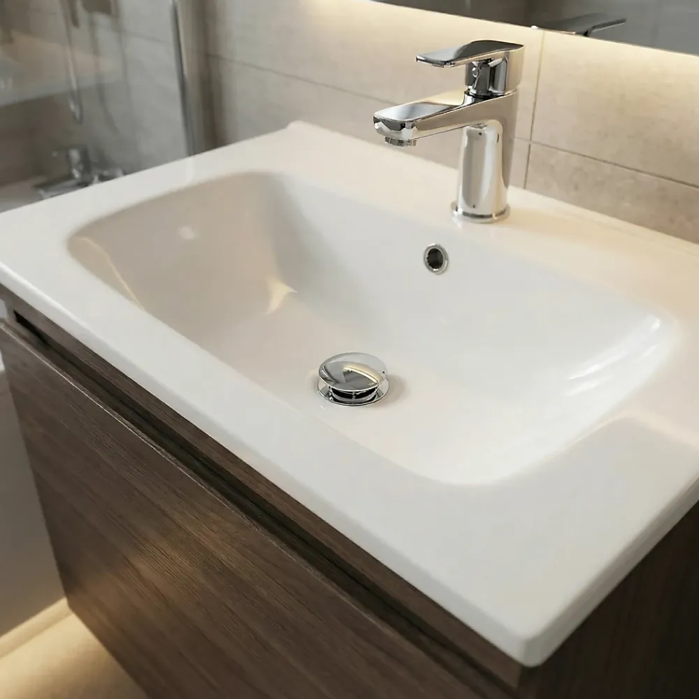 Flomasta Evacuation De Lavabo-Vasque|Bonde Pour Lavabo-Bonde chromée quick-clac sans trop-plein 100mm pour vasque