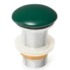 Swiss Aqua Technologies Bonde à écoulement libre Infinitio 5/4 " sans trop plein pour lavabos et vasques, vert foncé mat (PZATKADGEM)