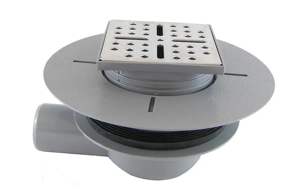 Galedo Bonde de douche centrale horizontale gris Showerplate