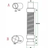 AICA Sanitaire Bonde de douche extra plate avec diamètre 90 mm - installation facile, évacuation rapide - avec tuyau flexible