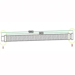 AICA Sanitaire Bonde de douche extra plate avec diamètre 90 mm - installation facile, évacuation rapide - avec tuyau flexible
