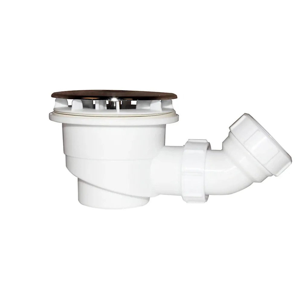 AICA Sanitaire Evacuation De Douche-Bonde de douche extra plate avec diamètre 90 mm - installation facile, évacuation rapide