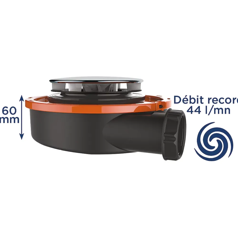 Valentin Bonde de douche extra plate Flush Ø90mm