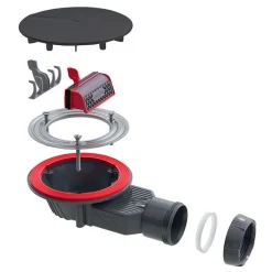 Wirquin Bonde de douche Slim+ Ø118 mm noir