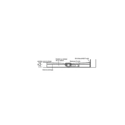 Wedi Bonde de douche sortie horizontale extra-plat Fundo Mini Max grille carrée