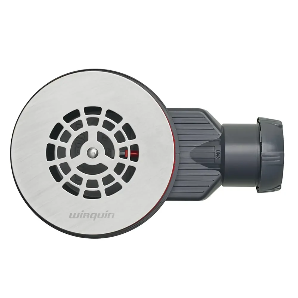 Wirquin Evacuation De Douche|Bonde Pour Douche-Bonde de douche SLIM + ø40 mm grille plate inox brossé