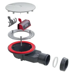 Wirquin Evacuation De Douche|Bonde Pour Douche-Bonde de douche SLIM + ø40 mm dôme métal