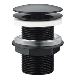 Rousseau Evacuation De Lavabo-Vasque-Bonde de lavabo à écoulement libre Ø 63 mm laiton noir