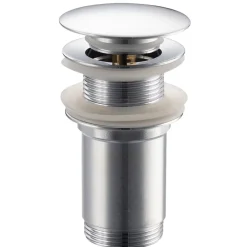 Balneo Evacuation De Lavabo-Vasque-Bonde de lavabo en laiton Click-Clack modèle K LONG universelle pour lavabo 1/4 de pouce sans trop-plein chromée