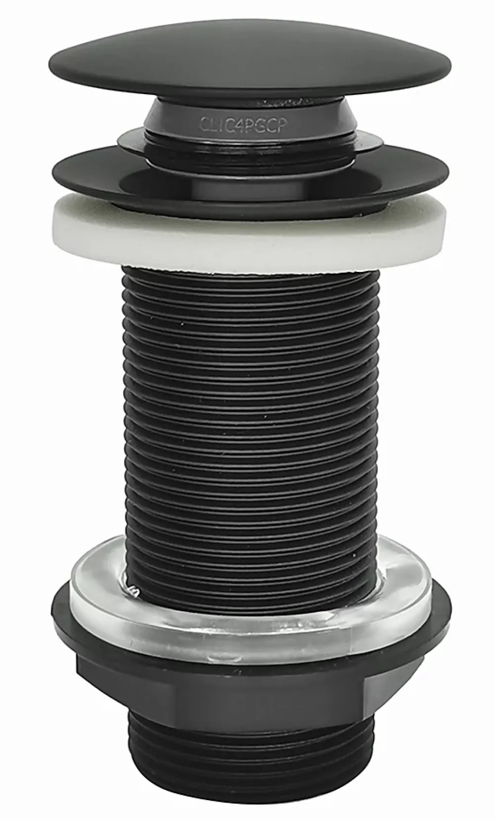 Rousseau Bonde de lavabo ø 66 mm avec clapet clic clac ou fixe noir