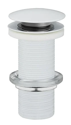 Rousseau Evacuation De Lavabo-Vasque-Bonde de lavabo ø 63 mm avec clapet clic clac blanc sans trop plein