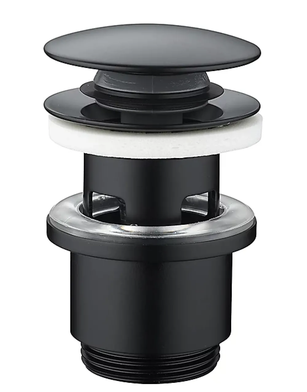 Rousseau Evacuation De Lavabo-Vasque-Bonde de lavabo ø 71 mm avec clapet clic clac ou fixe noir
