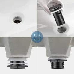 Auralum Max Bonde de Lavabo Pop Up en Laiton Universel AntiBlocage G 1-1/4
