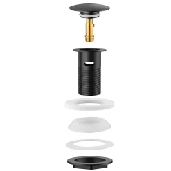 Auralum Max Evacuation De Lavabo-Vasque-Bonde de Lavabo Pop Up en Laiton Universel AntiBlocage G 1-1/4"