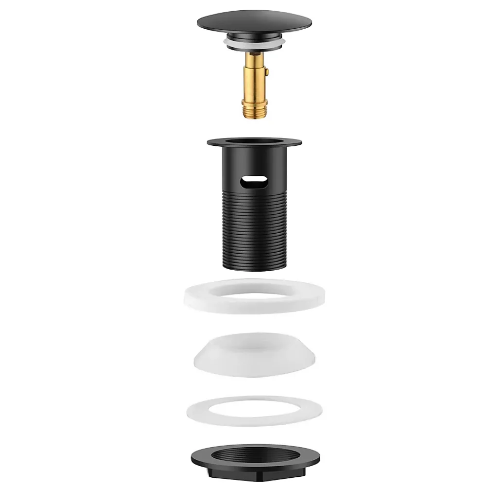 Auralum Max Evacuation De Lavabo-Vasque-Bonde de Lavabo Pop Up en Laiton Universel AntiBlocage G 1-1/4"