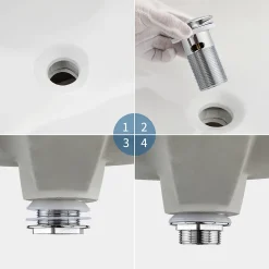 Auralum Max Bonde de Lavabo Pop Up en Laiton Universel AntiBlocage G 1-1/4"