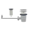 Edouard Rousseau Bonde de Lavabo - Rousseau - Clapet sans tirette - Certifié NF - ABS blanc - 50 mm
