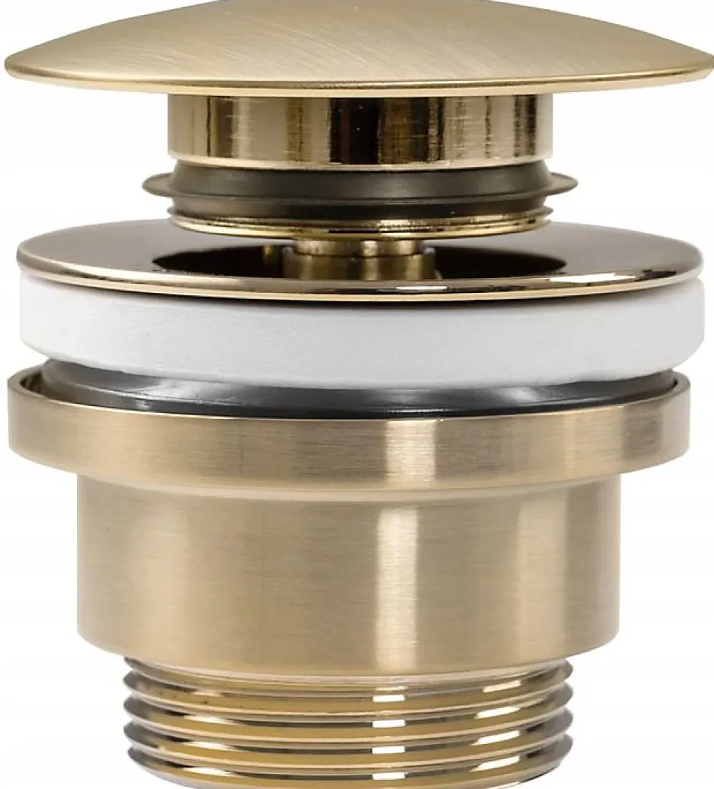 Rea Evacuation De Lavabo-Vasque-Bonde De Lavabo Universel Clic-Clac Brush Gold