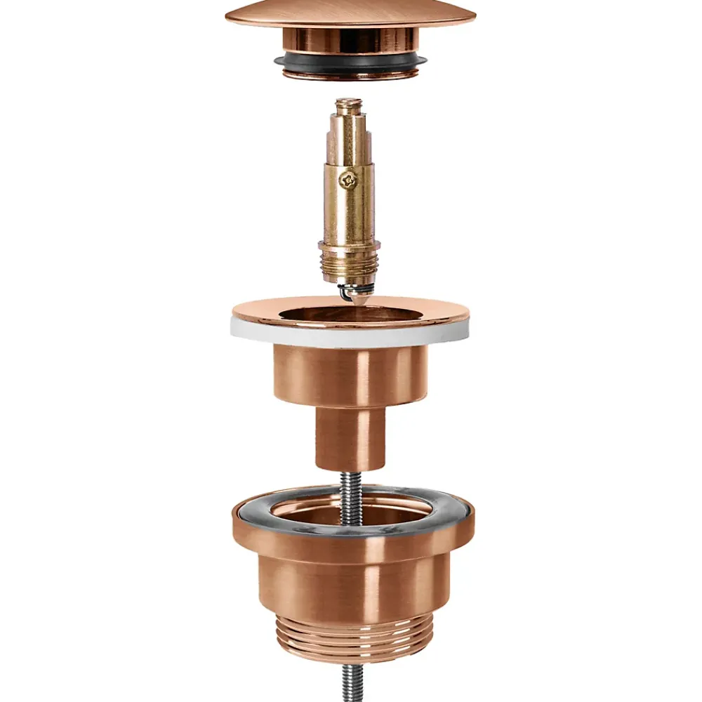 Rea Evacuation De Lavabo-Vasque-Bonde De Lavabo Universel Clic-Clac Brush Copper