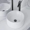 Luxury Bain Evacuation De Lavabo-Vasque-Bonde de lavabo, vasque, evier universelle noir avec trop plein, Bonde Pop Up (push-up) Automatique LuxuryBain