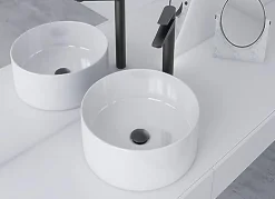 Luxury Bain Evacuation De Lavabo-Vasque-Bonde de lavabo, vasque, evier universelle noir sans trop plein, Bonde Pop Up (push-up) Automatique LuxuryBain