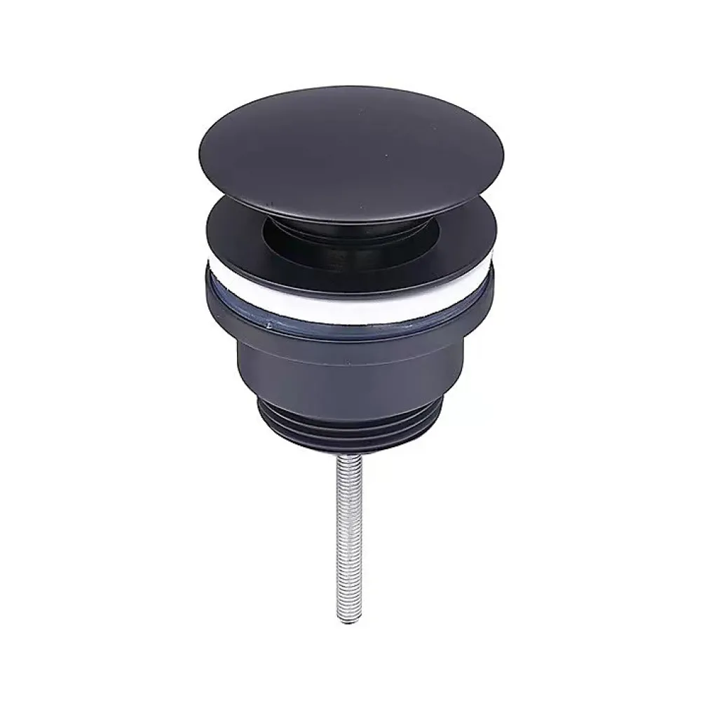 Luxury Bain Evacuation De Lavabo-Vasque-Bonde de lavabo, vasque, evier universelle noir sans trop plein, Bonde Pop Up (push-up) Automatique LuxuryBain
