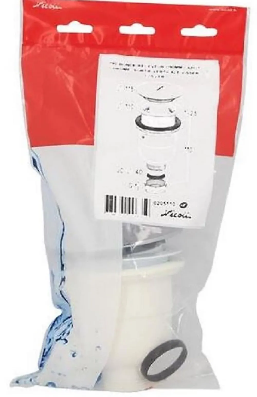 Nicoll Bonde de receveur de douche sortie verticale 90 mm avec capot en ABS Chromé