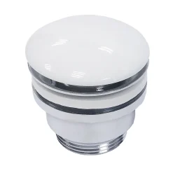 Sanycces Bonde lavabo clic-clac 3 coloris pour vasques Blanc brillant
