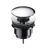 Sanycces Bonde lavabo clic-clac universelle en laiton finition 6 coloris Chrome