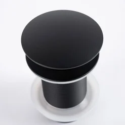 Wanda Collection Bonde lavabo sans trop plein, clic-clac, noir