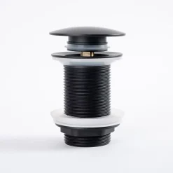 Wanda Collection Bonde lavabo sans trop plein, clic-clac, noir