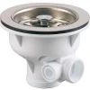 Valentin Bonde à panier pour évier - - Inox - Diamètre90 mm