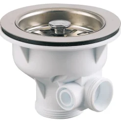 Valentin Bonde à panier pour évier - - Inox - Diamètre90 mm