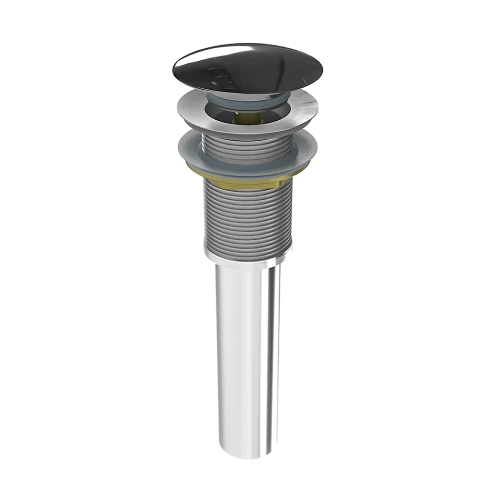 Bernstein Evacuation De Lavabo-Vasque-Bonde Pop-up en laiton pour lavabo évier et vasque, sans trop plein - couleur Acier inox - 6,6cm