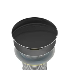Bernstein Evacuation De Lavabo-Vasque-Bonde Pop-up en laiton pour lavabo évier et vasque, sans trop plein - couleur Acier inox - 6,6cm