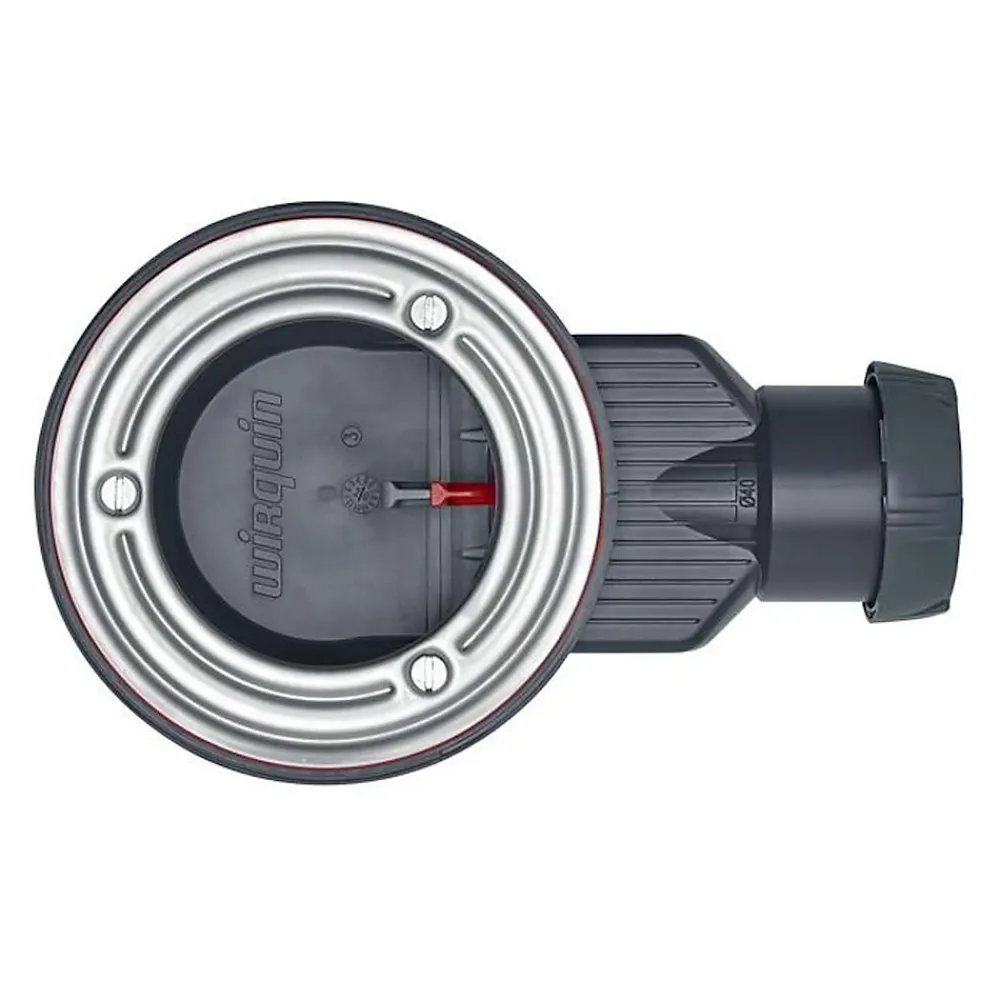 Wirquin Bonde siphon diam. 90 mm extraplate Slim+ à évacuation horizontale pour receveur de douche sortie en 40 mm