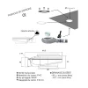 Poalgi Bonde siphon diam. 90 mm extraplate universelle à évacuation horizontale pour receveur de douche, sortie en 40 mm