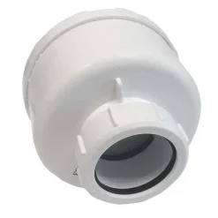 McAlpine Evacuation De Douche-Bonde siphon universelle diam. 90 mm à évacuation verticale pour receveur de douche, sortie en 40 mm ou 50 mm